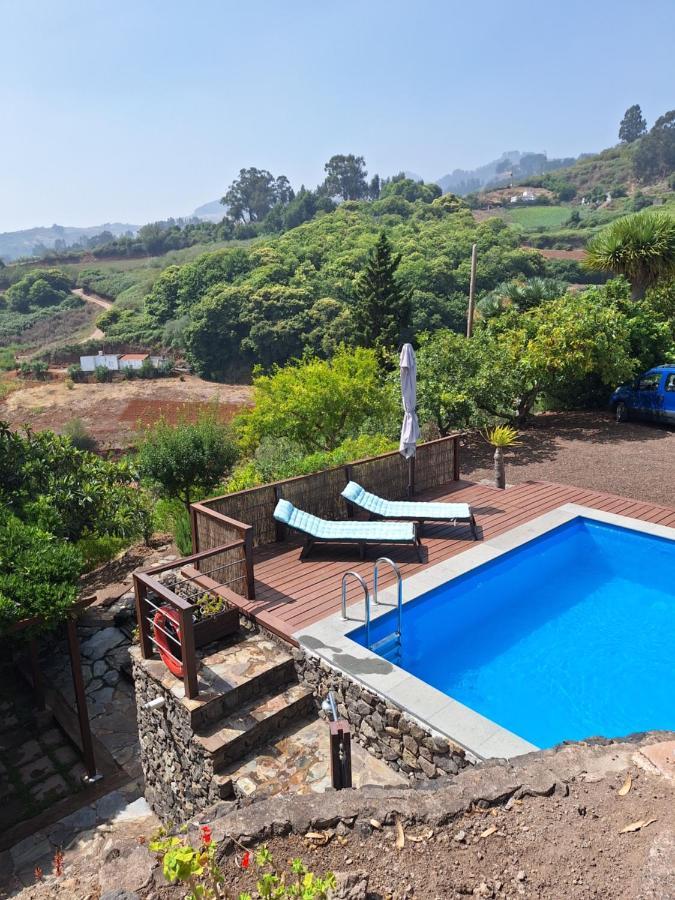Casa Rural Con Piscina Privada El Roble Moya  Bagian luar foto
